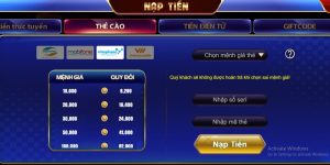 Nạp tiền Bossfun bằng thẻ cào phù hợp với người chơi muốn nạp ít vốn