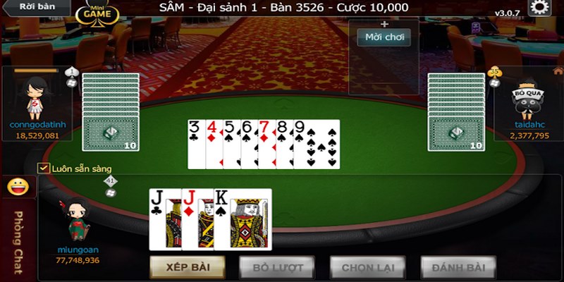 Sâm Bossfun là tựa game đứng đầu trong các trò chơi game bài nổi tiếng